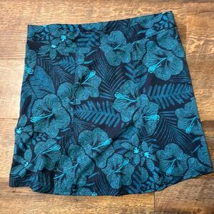 Rip Curl Teal Floral Mini Skirt